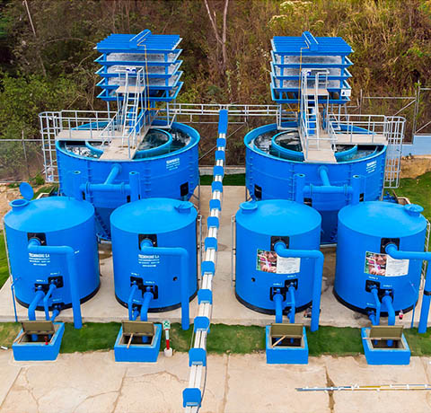 Equipos de filtración para una planta de tratamiento de agua